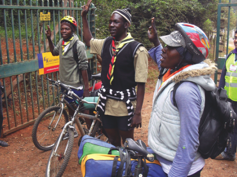 Cycling 750 kilometres to the Moot WOSM